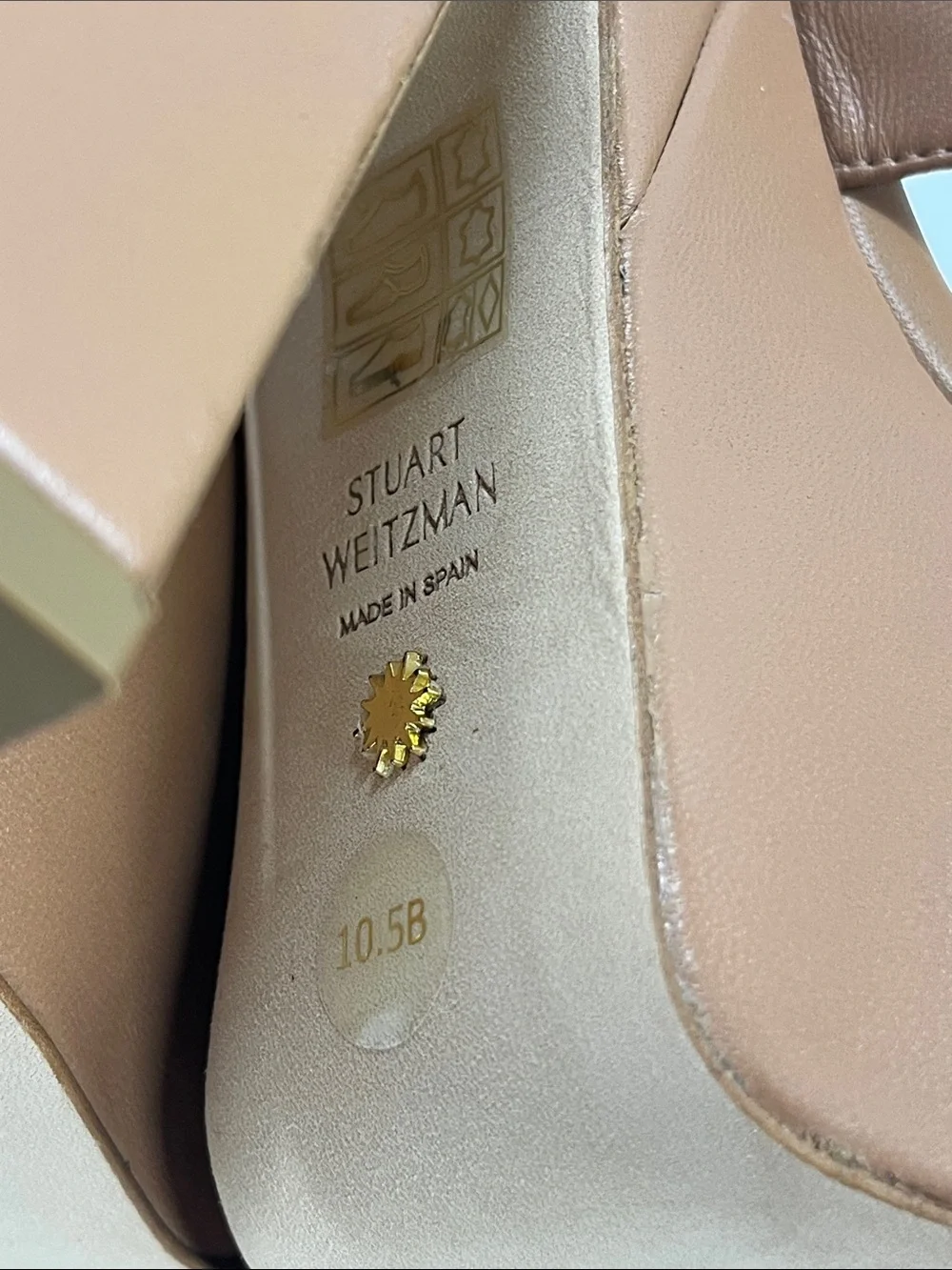 New STUART WEITZMAN Miami Sohigh Crisscross Platform Sandals Size 10.5